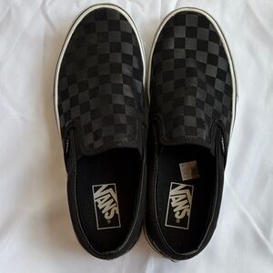 Vans Classic Black Checkered Slip-Ons